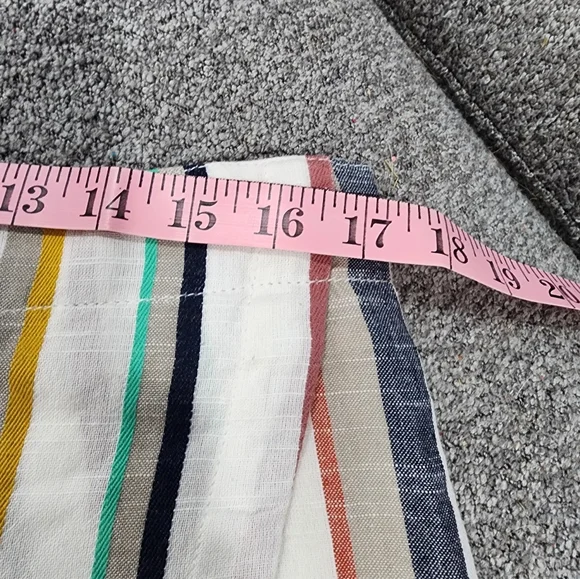 Free People Catalina Pastel Earth Tone Striped Skort Size US 12 - Picture 5 of 6